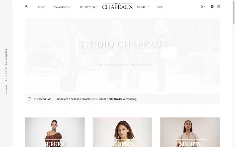Oude WooCommerce-site van Studio Chapeaux